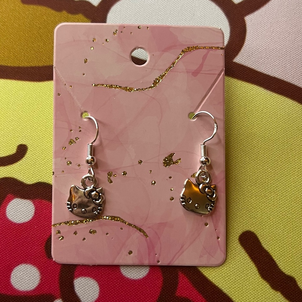 Delicate Hello Kitty earrings